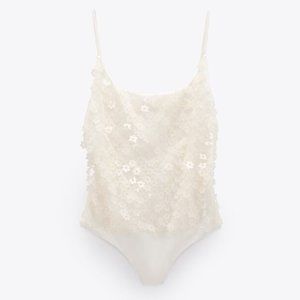 Zara Daisy Applique Bodysuit